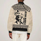 South Africa Nelson Mandela - Father Of Nation Sleeve Zip Bomber Jacket Vintage African Pattern