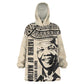 South Africa Nelson Mandela - Father Of Nation Wearable Blanket Hoodie Vintage African Pattern