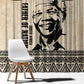 South Africa Nelson Mandela - Father Of Nation Window Curtain Vintage African Pattern