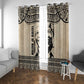 South Africa Nelson Mandela - Father Of Nation Window Curtain Vintage African Pattern
