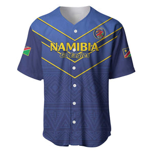 Custom Namibia Cricket Baseball Jersey 2024 Go Eagles African Pattern