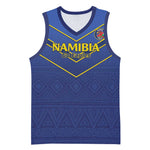 Custom Namibia Cricket Basketball Jersey 2024 Go Eagles African Pattern LT14