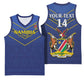 Custom Namibia Cricket Basketball Jersey 2024 Go Eagles African Pattern LT14