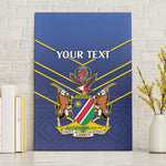 Custom Namibia Cricket Canvas Wall Art 2024 Go Eagles African Pattern
