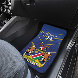 Custom Namibia Cricket Car Mats 2024 Go Eagles African Pattern