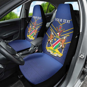 Custom Namibia Cricket Car Seat Cover 2024 Go Eagles African Pattern