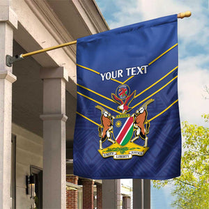 Custom Namibia Cricket Garden Flag 2024 Go Eagles African Pattern