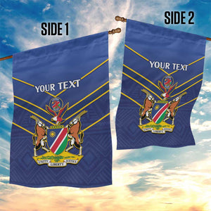 Custom Namibia Cricket Garden Flag 2024 Go Eagles African Pattern