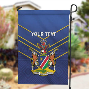 Custom Namibia Cricket Garden Flag 2024 Go Eagles African Pattern