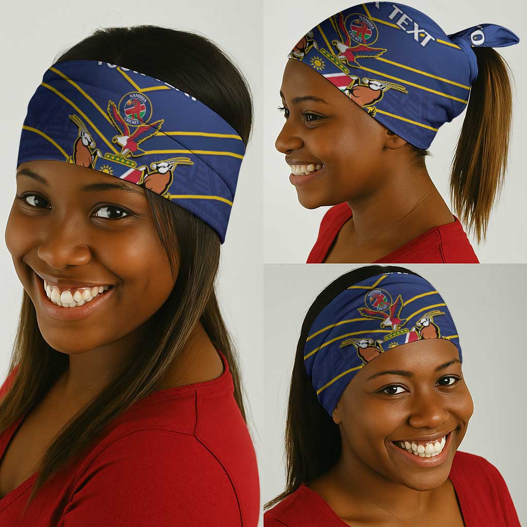 Custom Namibia Cricket Neck Gaiter 2024 Go Eagles African Pattern LT14