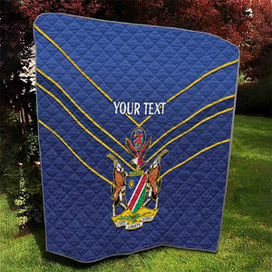 Custom Namibia Cricket Quilt 2024 Go Eagles African Pattern