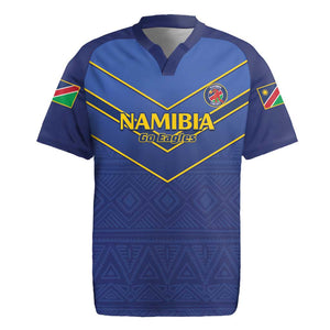 Custom Namibia Cricket Rugby Jersey 2024 Go Eagles African Pattern