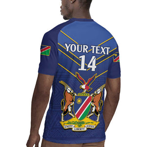 Custom Namibia Cricket Rugby Jersey 2024 Go Eagles African Pattern