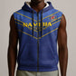 Custom Namibia Cricket Sleeveless Zip Hoodie 2024 Go Eagles African Pattern - African Pride