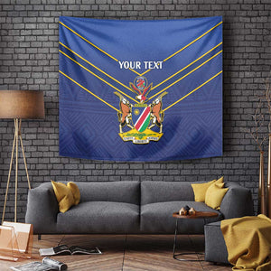 Custom Namibia Cricket Tapestry 2024 Go Eagles African Pattern