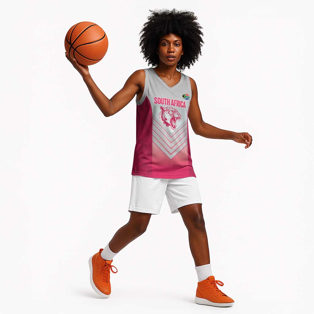 South Africa Rugby Custom Basketball Jersey Come On Puma African Pattern LT14