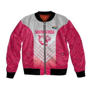 South Africa Rugby Custom Bomber Jacket Come On Puma African Pattern