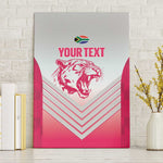 South Africa Rugby Custom Canvas Wall Art Come On Puma African Pattern