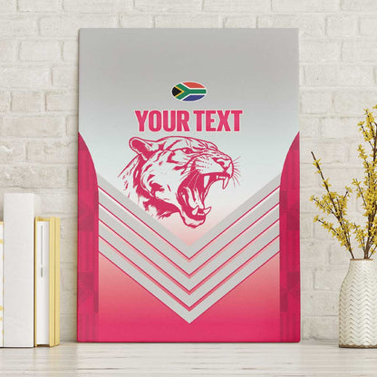 South Africa Rugby Custom Canvas Wall Art Come On Puma African Pattern