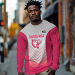 South Africa Rugby Custom Long Sleeve Shirt Come On Puma African Pattern