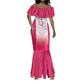 South Africa Rugby Custom Mermaid Dress Come On Puma African Pattern