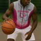 South Africa Rugby Custom Sleeveless Zip Hoodie Come On Puma African Pattern - African Pride