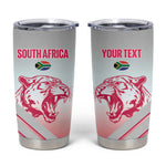 South Africa Rugby Custom Tumbler Cup Come On Puma African Pattern