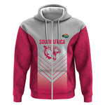 South Africa Rugby Custom Zip Hoodie Come On Puma African Pattern