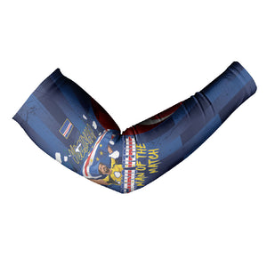 Custom Vozinha Cabo Verde Football Arm Sleeves Tubaroes Azuis Man Of The Match