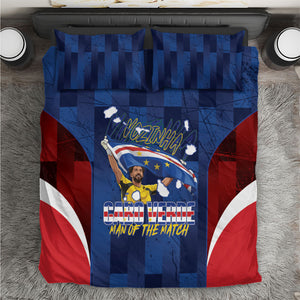 Vozinha Cabo Verde Football Bedding Set Tubaroes Azuis Man Of The Match