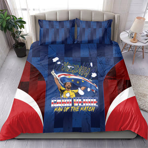 Vozinha Cabo Verde Football Bedding Set Tubaroes Azuis Man Of The Match