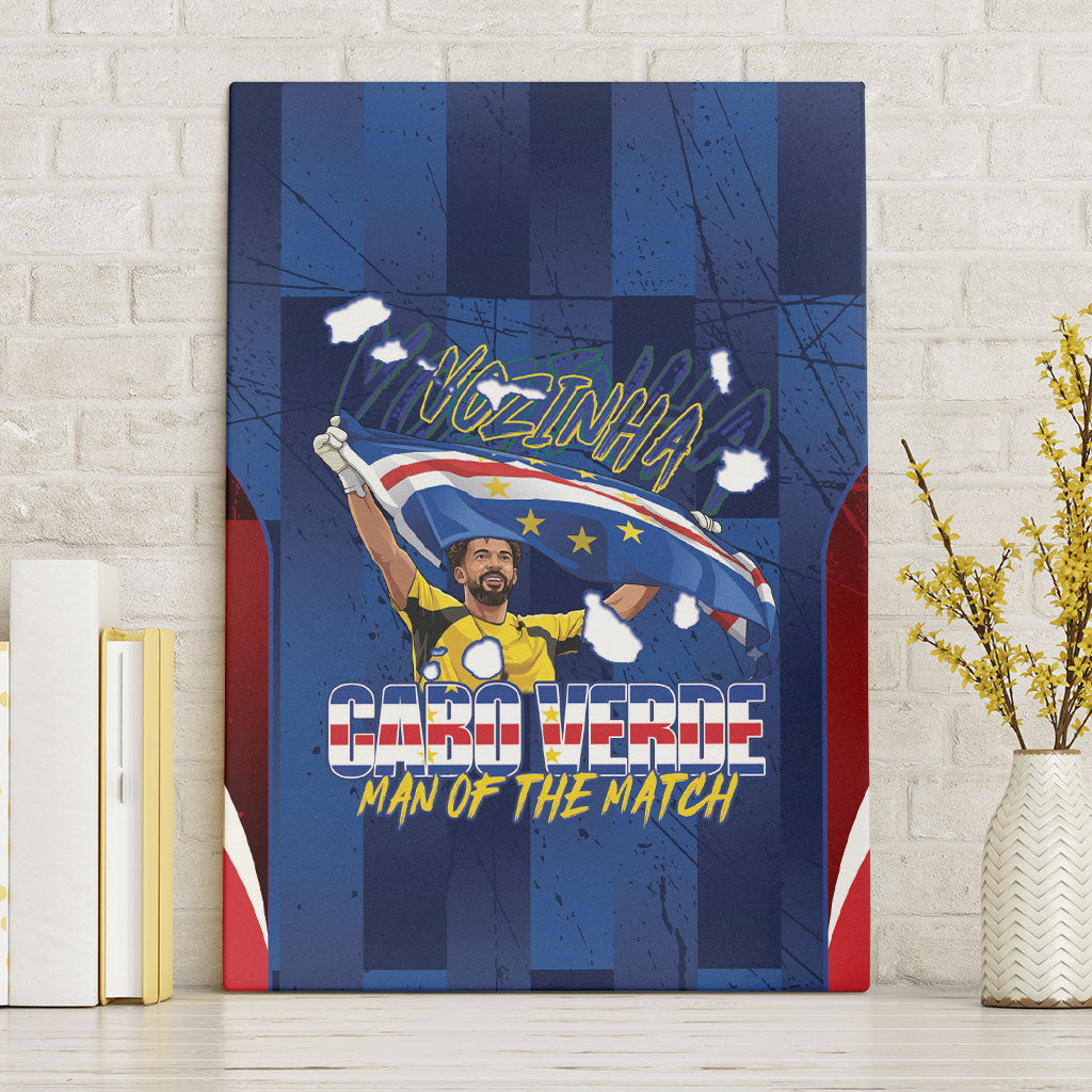 Vozinha Cabo Verde Football Canvas Wall Art Tubaroes Azuis Man Of The Match