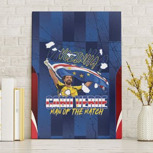Vozinha Cabo Verde Football Canvas Wall Art Tubaroes Azuis Man Of The Match