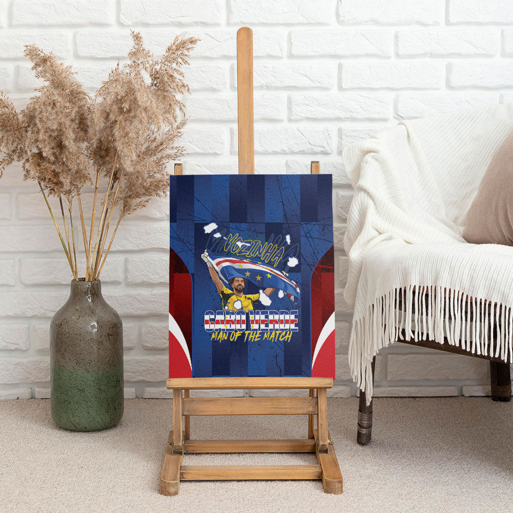 Vozinha Cabo Verde Football Canvas Wall Art Tubaroes Azuis Man Of The Match