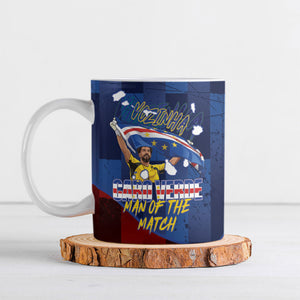 Vozinha Cabo Verde Football Ceramic Mug Tubaroes Azuis Man Of The Match