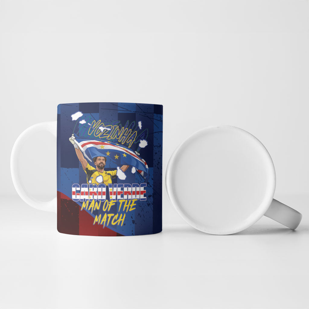 Vozinha Cabo Verde Football Ceramic Mug Tubaroes Azuis Man Of The Match