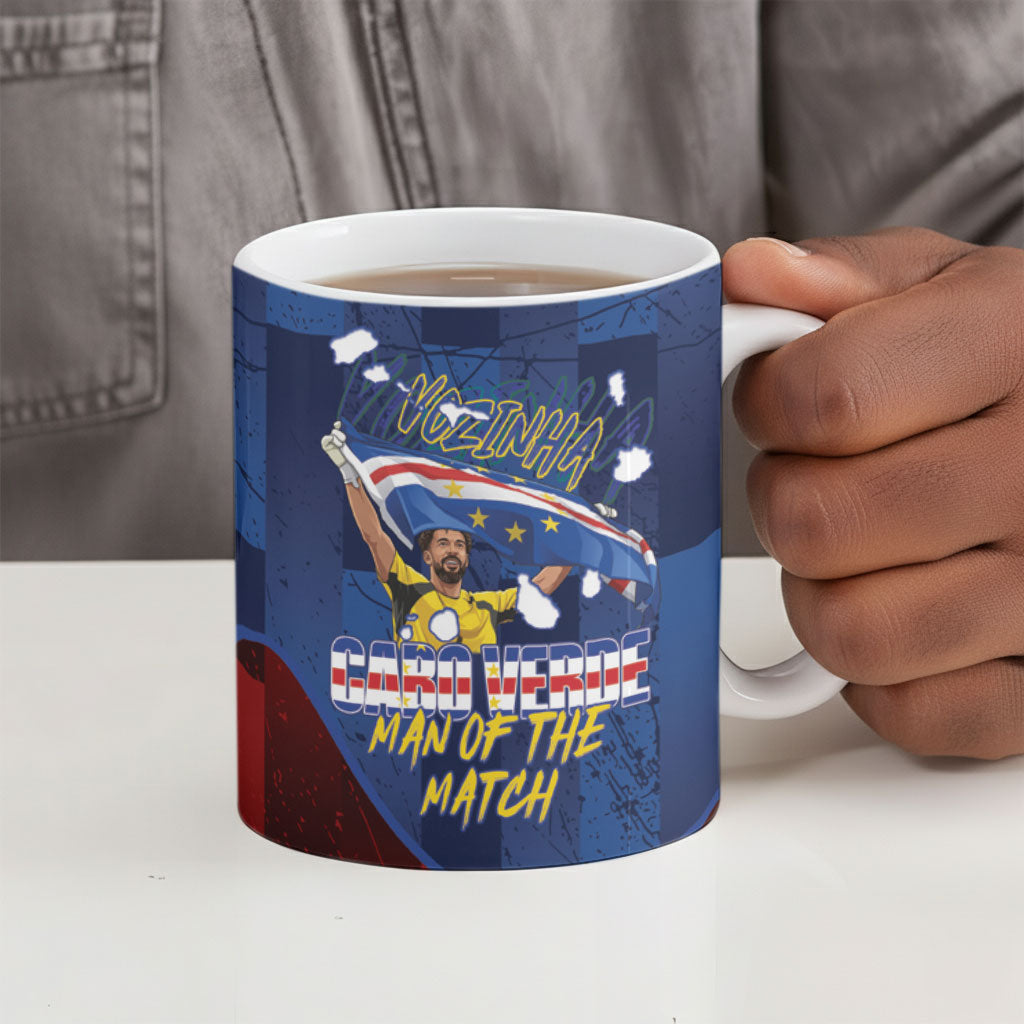 Vozinha Cabo Verde Football Ceramic Mug Tubaroes Azuis Man Of The Match