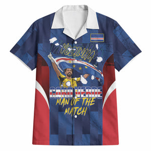 Custom Vozinha Cabo Verde Football Hawaiian Shirt Tubaroes Azuis Man Of The Match