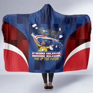 Vozinha Cabo Verde Football Hooded Blanket Tubaroes Azuis Man Of The Match