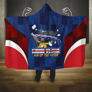 Vozinha Cabo Verde Football Hooded Blanket Tubaroes Azuis Man Of The Match