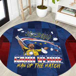 Vozinha Cabo Verde Football Round Carpet Tubaroes Azuis Man Of The Match