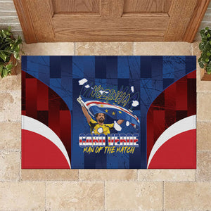 Vozinha Cabo Verde Football Rubber Doormat Tubaroes Azuis Man Of The Match