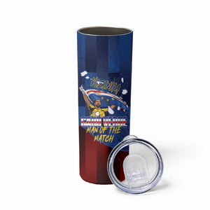 Vozinha Cabo Verde Football Skinny Tumbler Tubaroes Azuis Man Of The Match