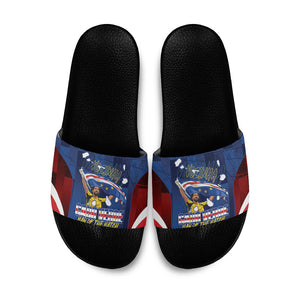Vozinha Cabo Verde Football Slide Sandals Tubaroes Azuis Man Of The Match