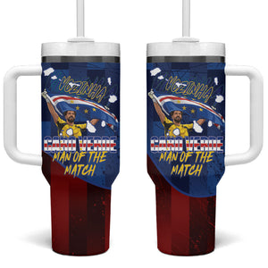 Vozinha Cabo Verde Football Tumbler With Handle Tubaroes Azuis Man Of The Match