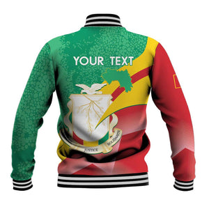 Personalised Guinea Independence Day Baseball Jacket Happy 2 October Guinee Coat Of Arms LT14