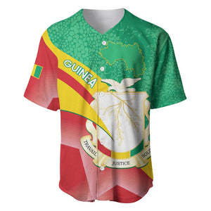 Personalised Guinea Independence Day Baseball Jersey Happy 2 October Guinee Coat Of Arms