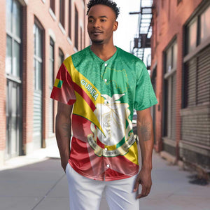 Personalised Guinea Independence Day Baseball Jersey Happy 2 October Guinee Coat Of Arms