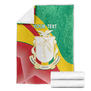 Personalised Guinea Independence Day Blanket Happy 2 October Guinee Coat Of Arms