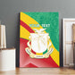 Personalised Guinea Independence Day Canvas Wall Art Happy 2 October Guinee Coat Of Arms